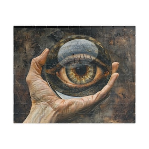 Glass Eye Jigsaw Puzzle: Stylized Visual Art, Mindful Meditation