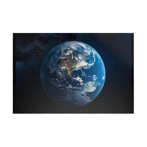 Puzzle sur le thème de la Terre - Cadeau parfait pour les amoureux de la nature, puzzle de la planète Terre vue de l'espace, amusant éducatif 110/252/520/1014 pièces