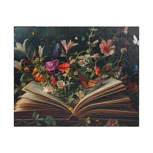 Floral Fantasy Puzzle | Book with Butterflies and Flowers, 110-1014 pcs