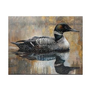 Puzzle Loon on Lake : oiseaux et nature (110-1014 pièces)