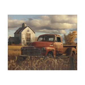 Old School Farm Truck and Farm Puzzle