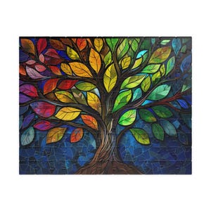 Jigsaw Puzzle, Colorful Tree of Life Puzzle