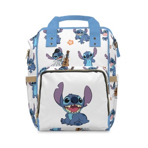 Stitch Diaper Bag Disney Pixar Lilo and Stitch Multifunctional Diaper Backpack