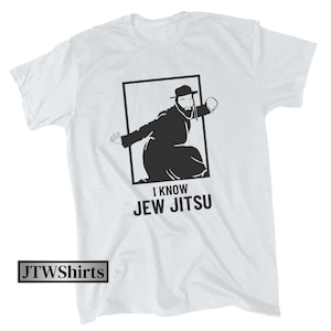 I Know Jew Jitsu Men's Funny T-Shirt - Cotton - Gift - Joke Tee