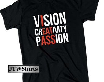 Vision Creativity Passion I Eat Ass Men's Funny T-Shirt - Cotton - Gift - Crew - Silly - Joke