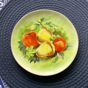 Mid Century  Lefton China Fruit Pattern Plate