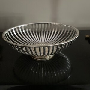 Vintage Silver Plated Basket