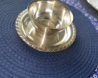 Antique FB Rogers Silver Co. Silverplated Footed Covered Bowl