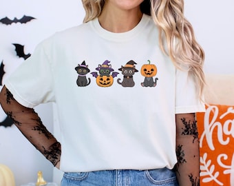Cute Halloween Cat T-Shirt
