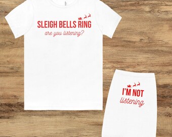 Funny Matching Pet/Owner Christmas Shirt - Are You Listening