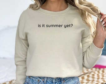 Funny Summer Graphic Crewneck Sweatshirt