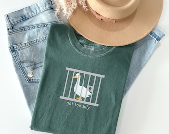 Silly Goose Comfort Colors Shirt: Funny Graphic Tee