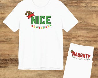 Matching Pet/Owner Naughty/Nice Christmas Shirts