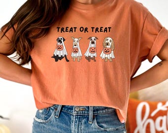 Dog Halloween Shirt, Cute Halloween Shirt, Comfort Colors, Women Halloween Shirt, Funny Halloween Shirt, Dog Mom Shirt