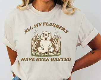 All My Flabbers Have Been Gasted Shirt - Funny Sarcastic Comfort Colors Tee