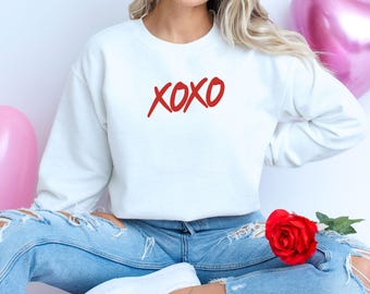 XOXO Valentines Day Sweatshirt: Minimalist Vday Shirt