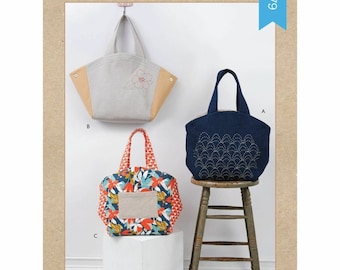 K4279 Tote Bags Kwik Sew Sewing Pattern Uncut