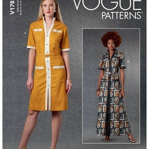V1781 Misses&#39; Dress and Belt Sizes 8-16 Vogue Sewing Pattern