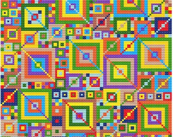 Square Series "Patchwork" cross stitch pattern