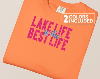Lake Life is the Best Life PNG, Summer Vacation Sublimation Design, Lake Lover png, Digital Download, Boat Life, Family Vacation png