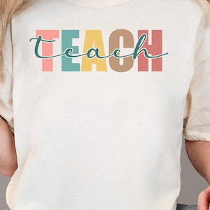Teach PNG, Cute Teach Design, Trendy Teach Download, Teach Appreciation Design, Back to School png
