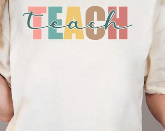 Teach PNG, Cute Teach Design, Trendy Teach Download, Teach Appreciation Design, Back to School png