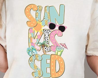 Sun Kissed PNG, Summer Vibes PNG, Trendy Summer PNG, Sublimation Designs, Sunkissed Design, Digital Download