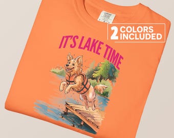 It's Lake Time PNG, Summer Vibes Sublimation Design, Dog Lover png, Trendy Vacation Graphic, Lake Lover png, Lake Dog, Funny Lake Download