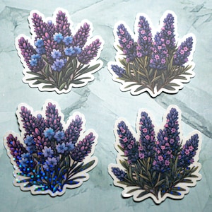 Lavendel Aufkleber - Vinyl Sticker - Sticker für Journal, Planer, Scrapbooking und mehr