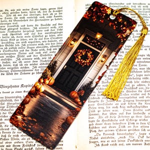 Segnalibro autunnale - Accessori per libri, Segnalibro illustrato, Lettura, Regalo per amanti dei libri, Segnalibro di carta, Accessorio per la lettura, Diario