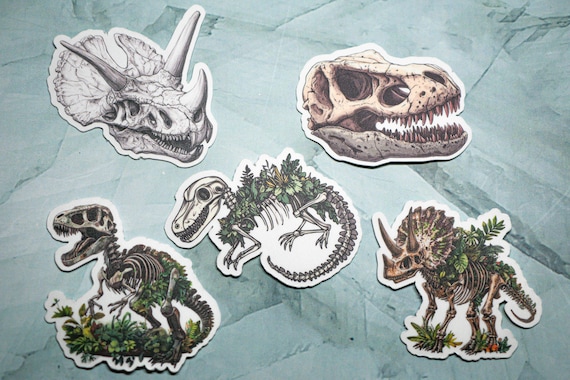 Dinosaur Bones Sticker - Vinyl Sticker - Stickers for Journal, Planner, Scrapbooking and more