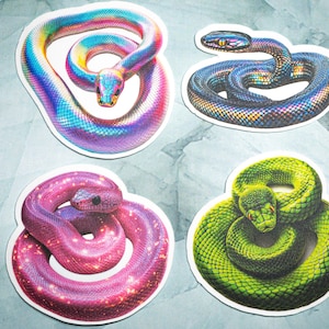 Adesivo de cobra, símbolo do próximo ano de 2025 - Adesivo de vinil - Adesivos para diário, agenda, scrapbooking e muito mais
