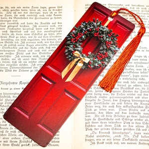 Segnalibro Red Door - Accessori per libri, segnalibro illustrato, lettura, regalo per amanti dei libri, segnalibro di carta, accessorio per la lettura, diario