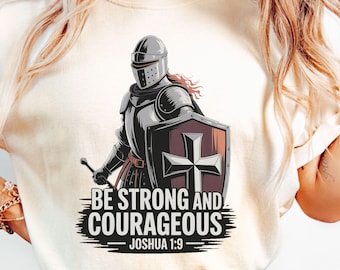 Woman Warrior Of God PNG Sublimation Design, Christian Woman Shirt Design, Joshua 1:9, Christian Jesus Shirt, Female Knight Warrior PNG File