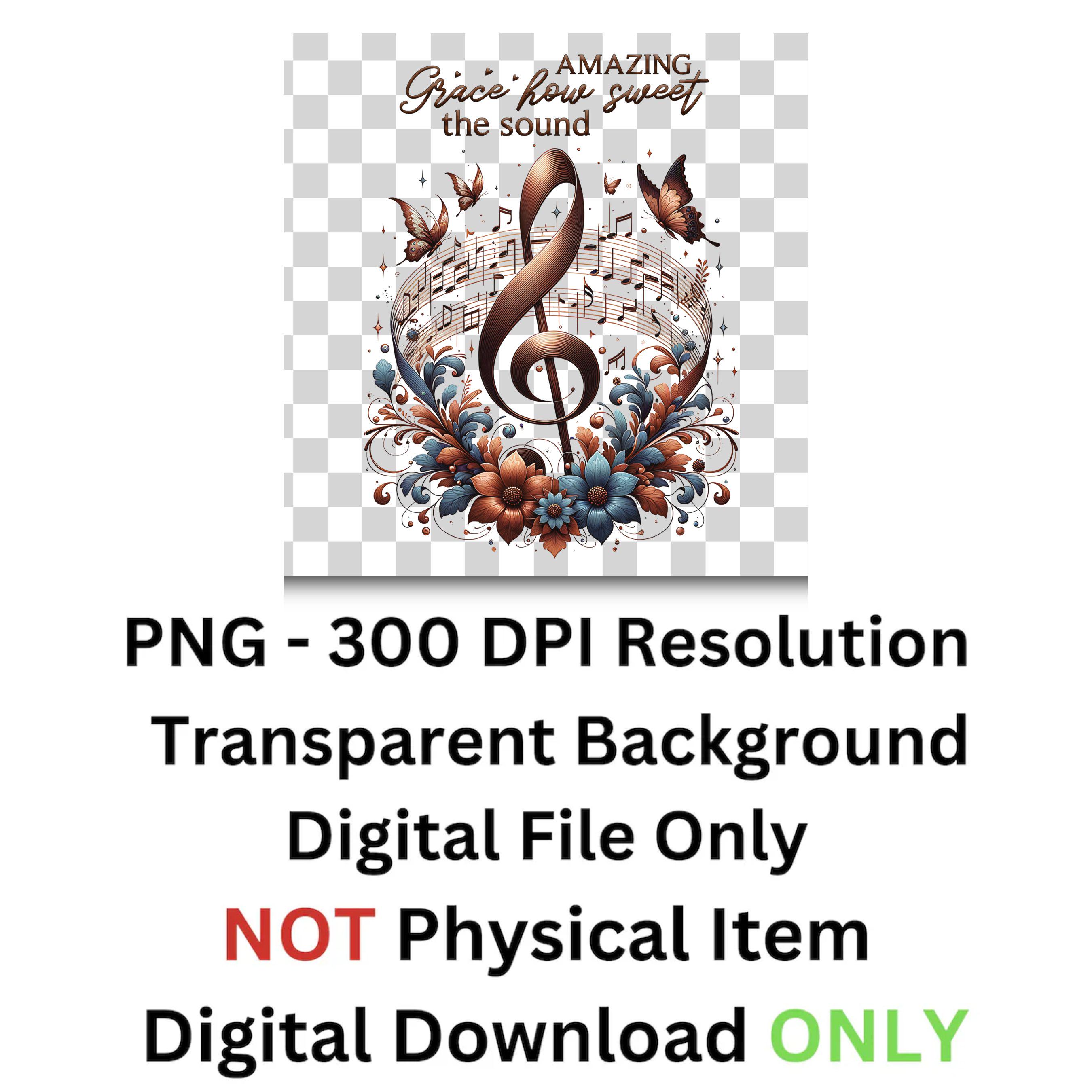Amazing Grace PNG Sublimation Design, Christian Hymn Shirt Design ...