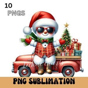 Watercolor Cute Snowman Clipart | 10 High Quality Snowman PNGs Commercial Use Christmas Snowman Clipart Cute Snowman PNG