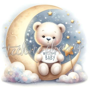 Bienvenue bébé Clipart | 10 fichiers JPG 300 ppp de haute qualité | Faire-part de naissance, Shower de bébé, Documents à imprimer pour révéler le sexe, Art pour chambre de bébé, Usage commercial