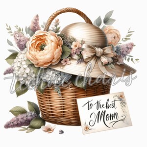 Happy Mother's Day clipartbundel – 10 png-afbeeldingen voor sublimatie, inclusief commercieel gebruik, Moederdagontwerpen voor ambachten en printables