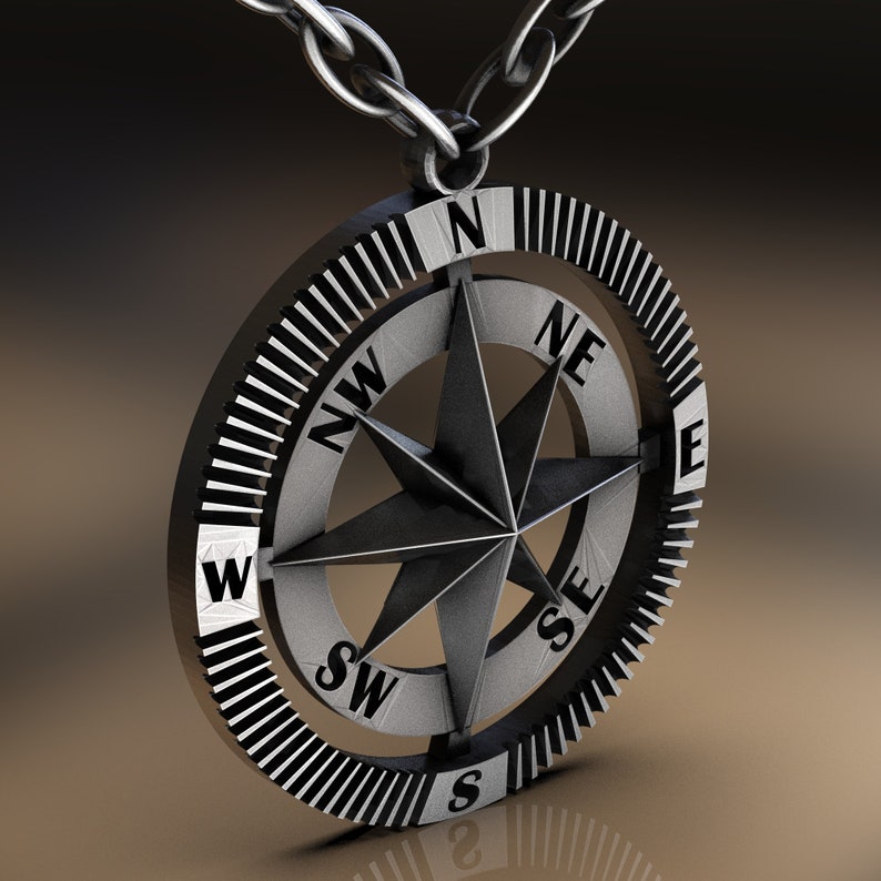 Compass Necklace, Travel Jewelry, Dainty Compass Necklace, Graduation