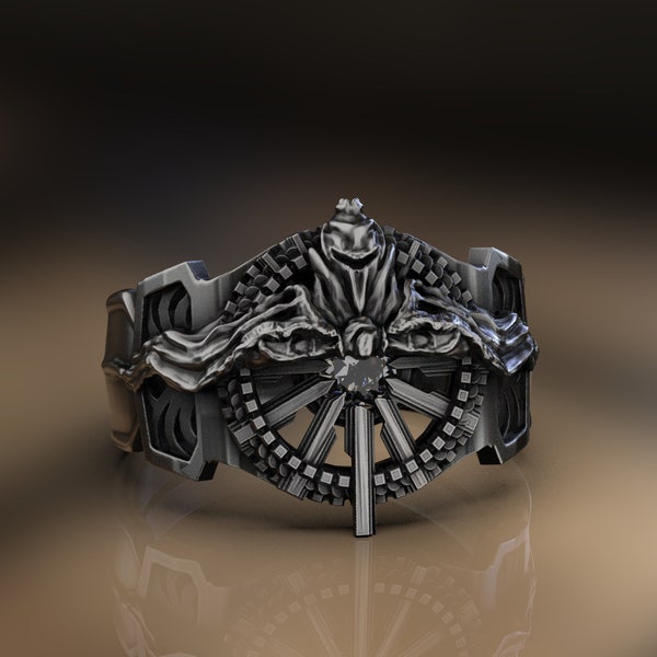 Ring of Legend, kings ring, knight ring, warrior ring, fantasy ring, Final Fantasy inspired Lucii's ring - Noctis Lucis Caelum 925 Silver