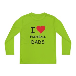 I Love Football Dads Kids Long Sleeve Tee zdjęcie 6