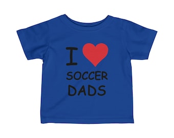 Maglietta da neonato I Love Soccer di papà