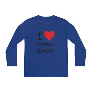 I Love Football Dads Kids Long Sleeve Tee zdjęcie 9