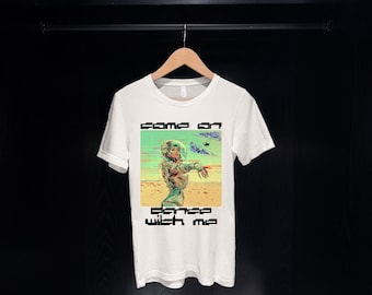 Camisa Techno, Traje Techno, Rave Top, Techno Top, Traje de Festival de Música, Camisa EDM Rave, Camisa Trippy Rave, Camisa Alien Techno, Regalo Techno