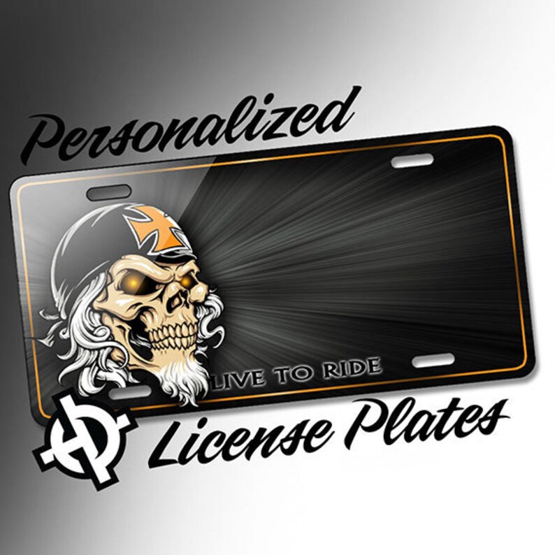 engraved license plate