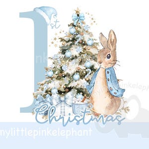 My First Christmas PNG, Christmas Baby PNG, 1st Christmas, Bunny Christmas, Christmas Bag, Instant Digital Download, Christmas tree