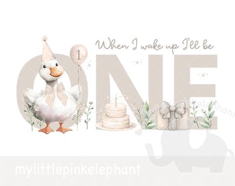 Beige One Silly Goose PNG, Beige 1st Birthday Goose Sublimation Design, Silly Goose Clipart, Trending Silly Goose, Instant Download