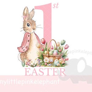 Mein erster Osterhase Sublimationsdesign, Pink mein 1.Ostern, PNG, Osterhase, 1.Ostern, sofortiger digitaler Download