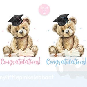 Herzlichen Glückwunsch Teddybär Sublimation Design, Abschluss Teddybär Sublimation Design, bestanden Ihre Prüfungen, Bär, sofortiger digitaler Download