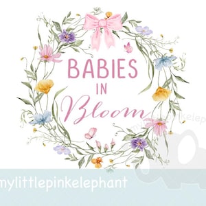 Bebé en flor, diseño de sublimación, camiseta de embarazo, baby shower, cartel de bienvenida, descarga digital instantánea